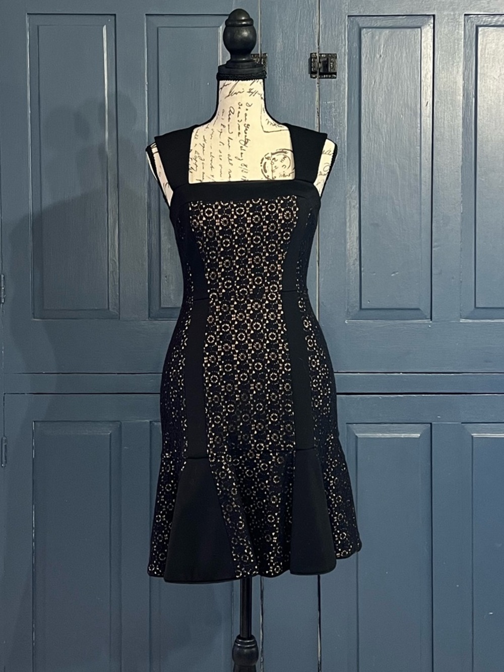 NWT BCBG MaxAzria "Noelle" Eyelet Fit and Flare Dress